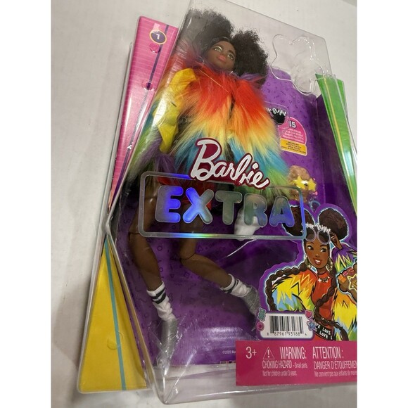 Barbie Extra #1 Shine Bright  doll with 15 styling Pieces includes Pet NEW - Picture 10 of 12